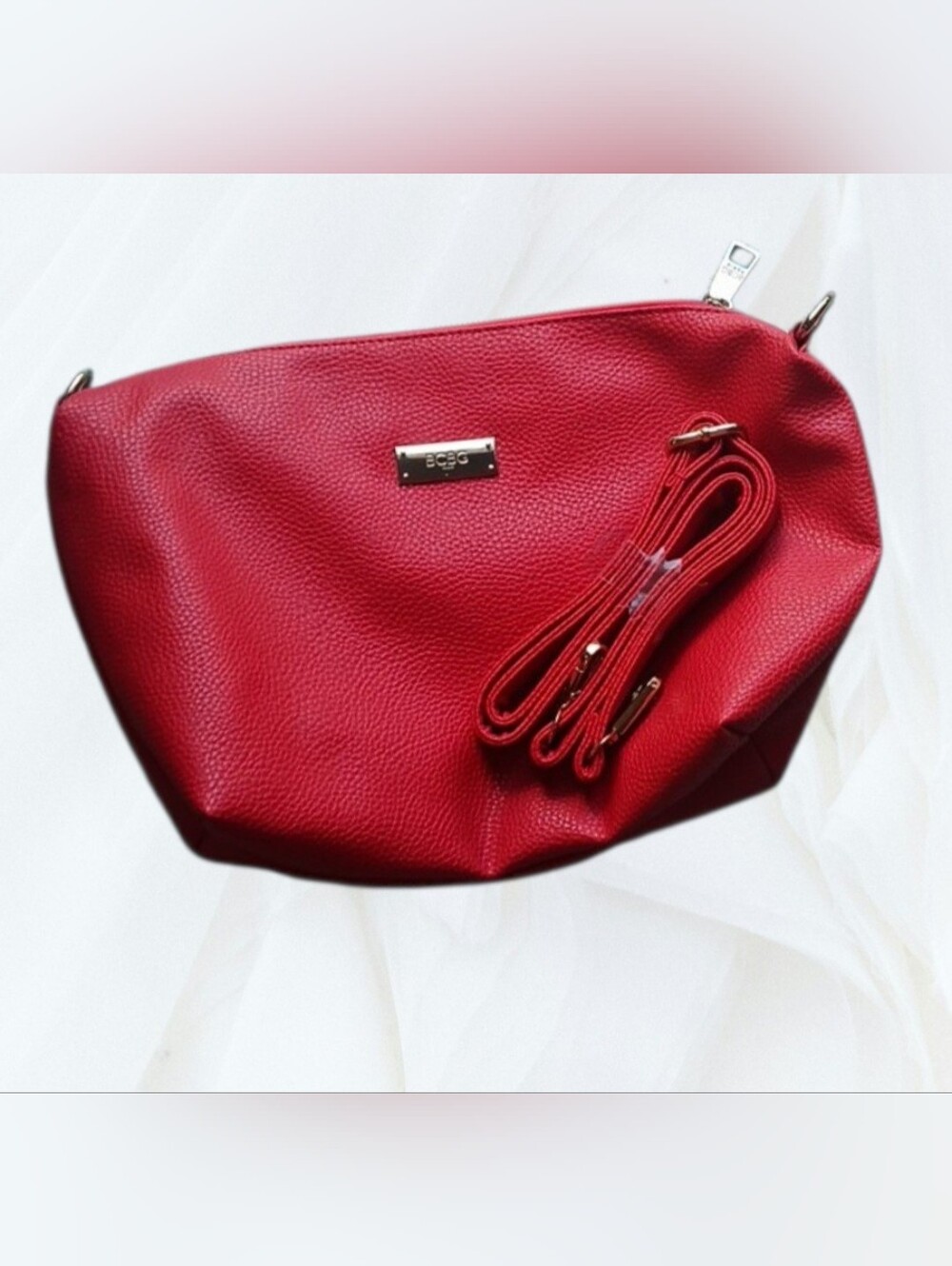 Paris Crossbody Bag - Classic Pebbled Leather Look